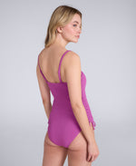 Madelyn Womens Tie Side Swimsuit - Purple