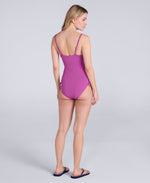 Madelyn Womens Tie Side Swimsuit - Purple