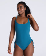 Madelyn Womens Tie Side Swimsuit - Teal