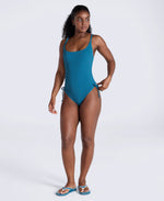 Madelyn Womens Tie Side Swimsuit - Teal