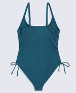 Madelyn Womens Tie Side Swimsuit - Teal