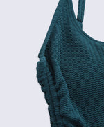 Madelyn Womens Tie Side Swimsuit - Teal