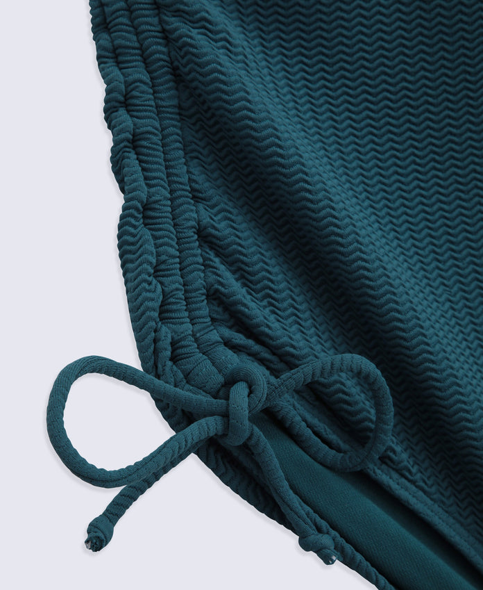 Madelyn Womens Tie Side Swimsuit - Teal