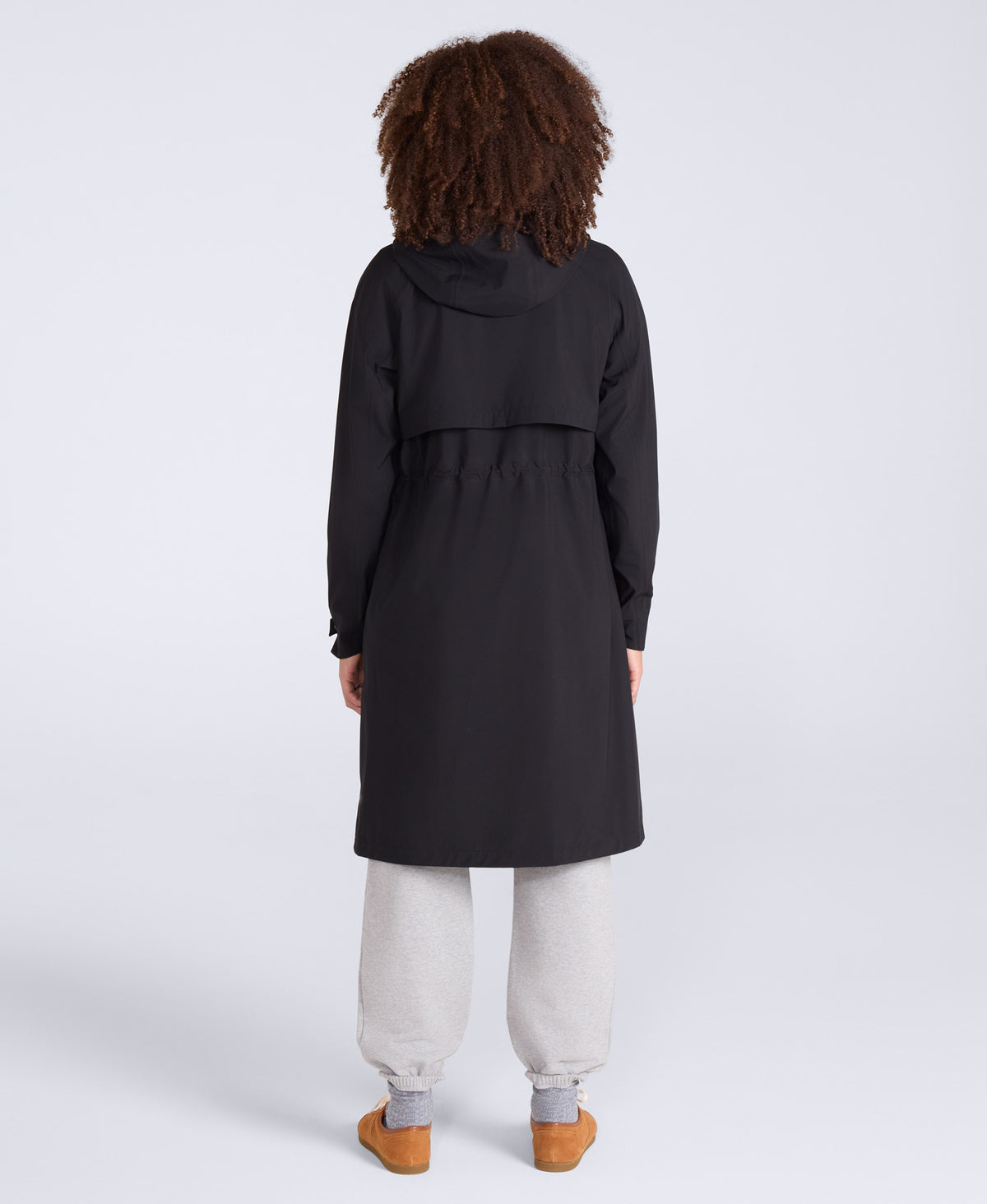 Jade Womens Long Waterproof Jacket - Black