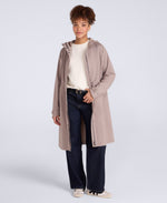 Jade Womens Long Waterproof Jacket - Taupe