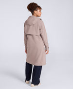 Jade Womens Long Waterproof Jacket - Taupe