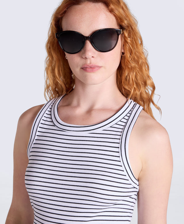 Cleo Womens Polarized Sunglasses - Black
