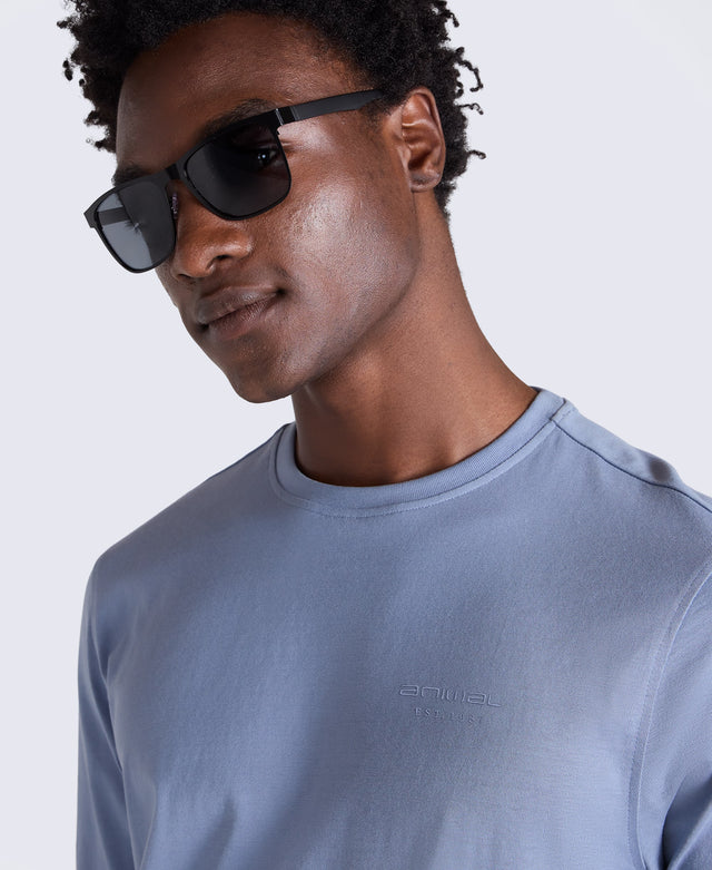 Jacob Mens Polarized Metal Sunglasses - Black