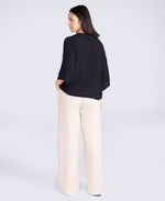 Womens Petra Crinkle Shirt - Black