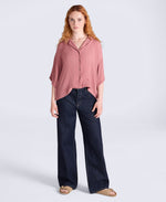 Petra Womens Crinkle Shirt - Pink