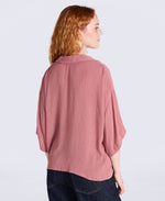 Petra Womens Crinkle Shirt - Pink