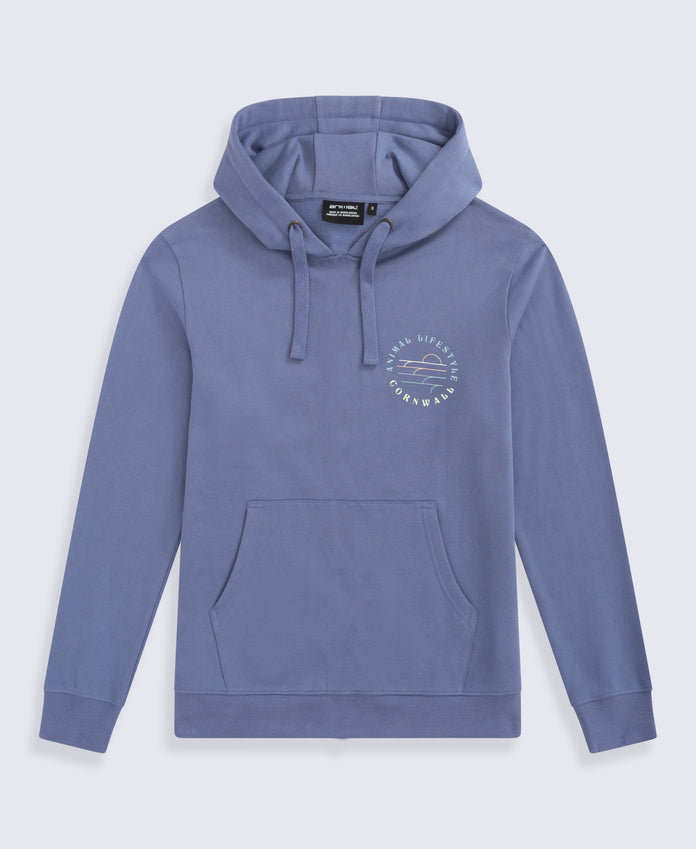 Men's Cornwall Graphic Hoodie - Blue