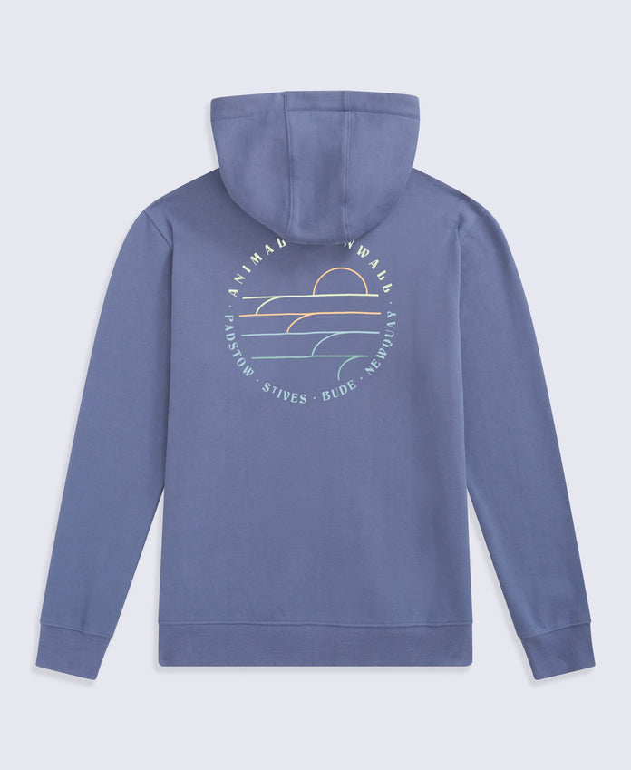 Men's Cornwall Graphic Hoodie - Blue