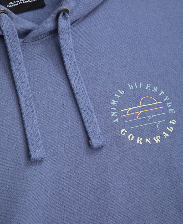Men's Cornwall Graphic Hoodie - Blue