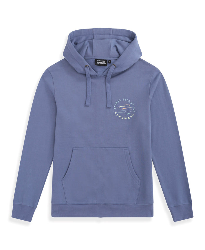 Men's Cornwall Graphic Hoodie - Blue
