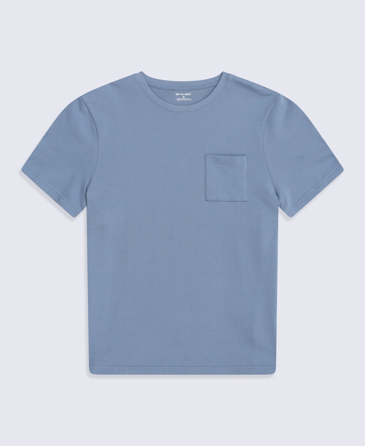 Texture Mens Pocket T-Shirt - Blue