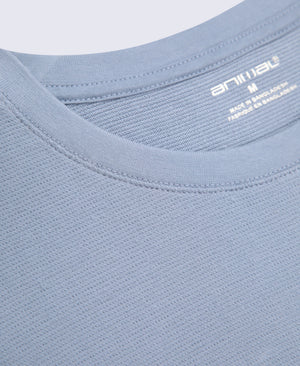Texture Mens Pocket T-Shirt - Blue