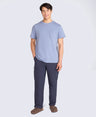 Texture Mens Pocket T-Shirt - Blue