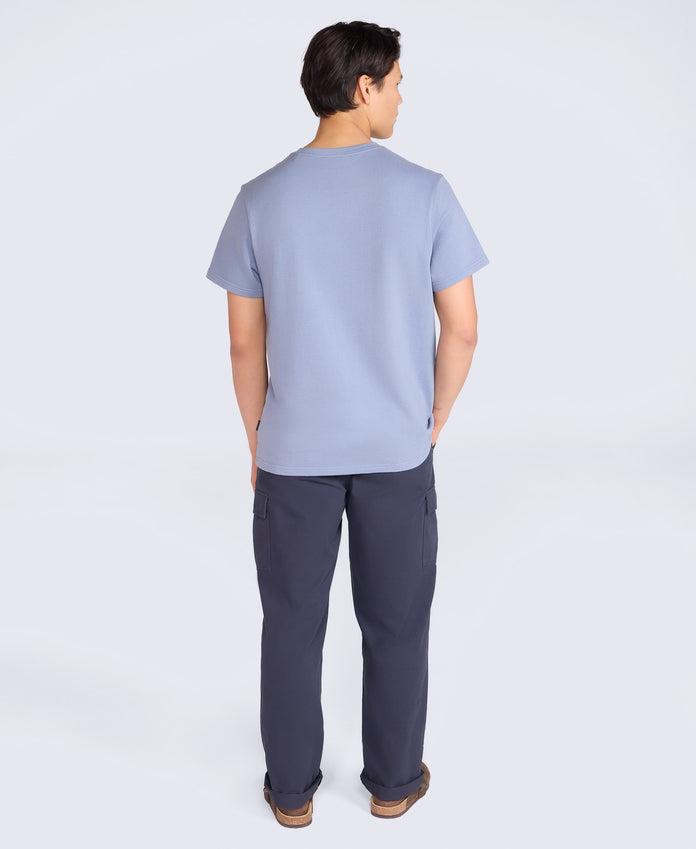 Texture Mens Pocket T-Shirt - Blue