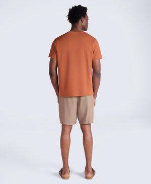 Texture Mens Pocket T-Shirt - Rust
