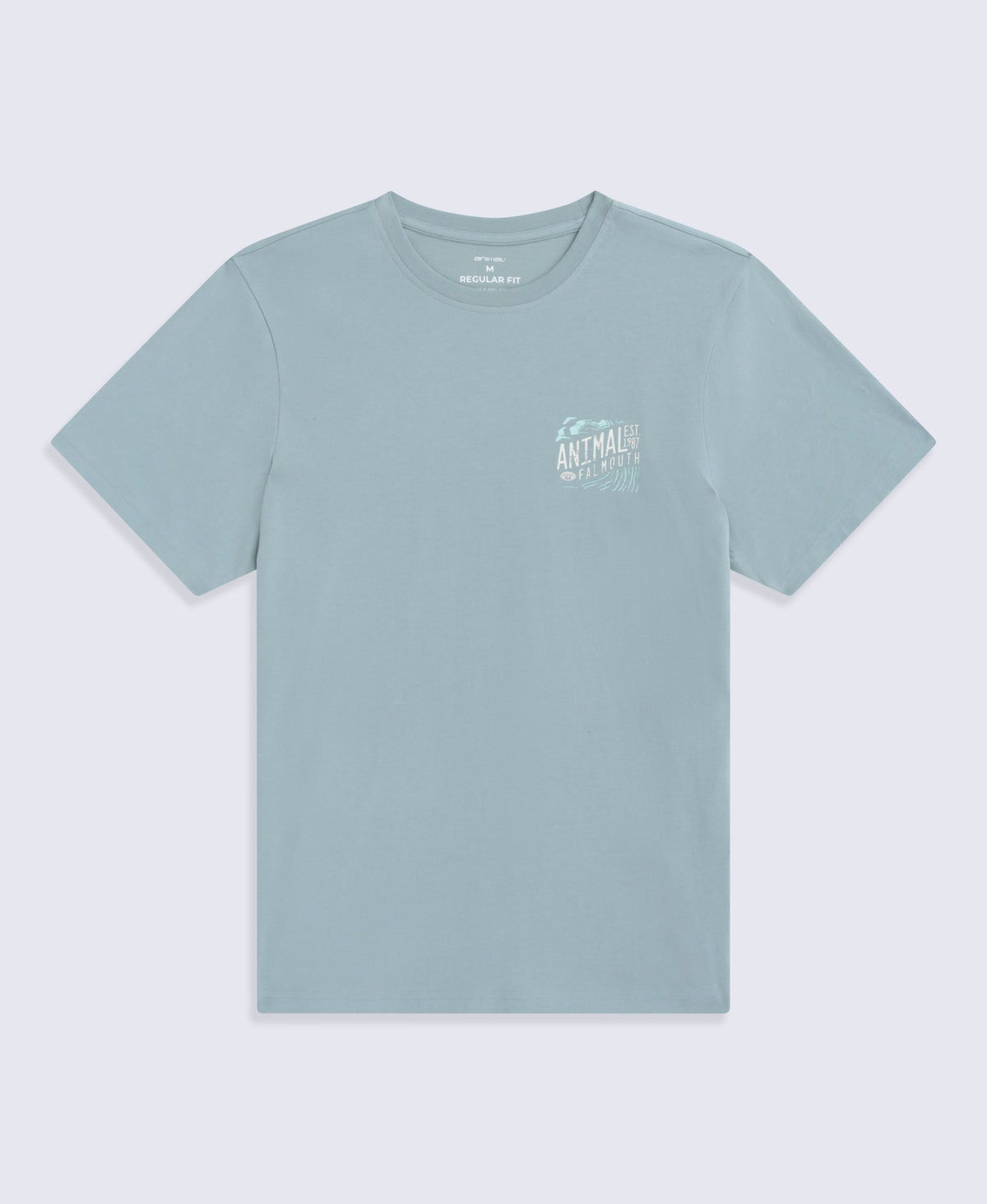 Falmouth Mens Printed T-Shirt - Blue