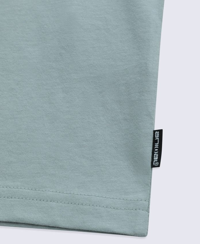 Falmouth Mens Printed T-Shirt - Blue