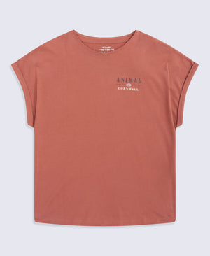 Holly Womens Cornwall Tee - Rust