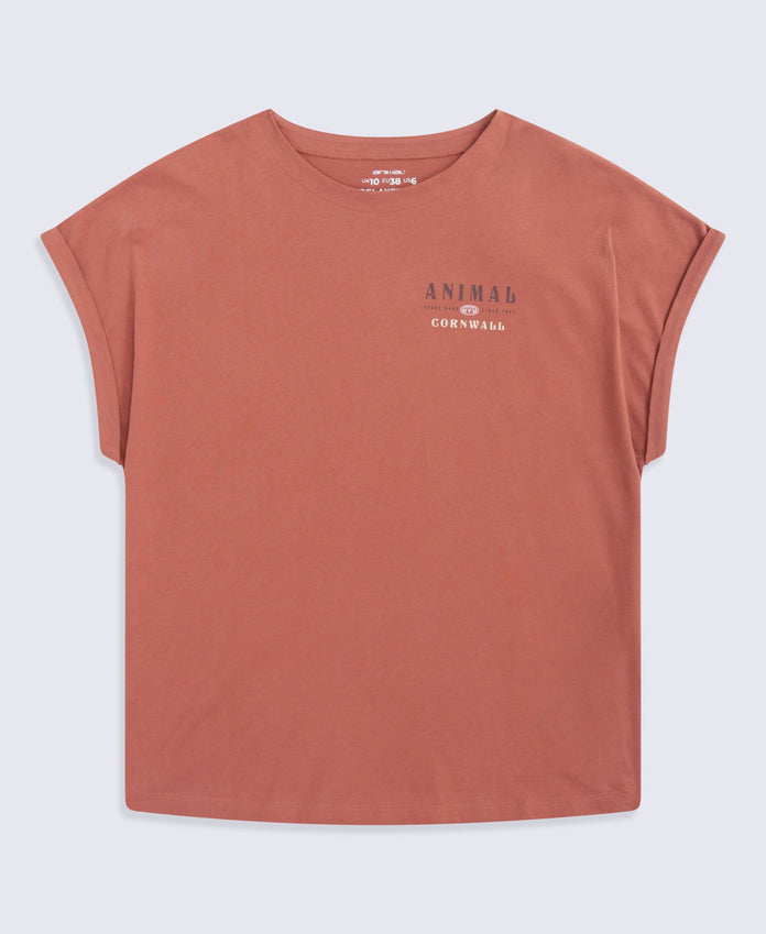 Animal Holly Womens Cornwall Tee - Rust