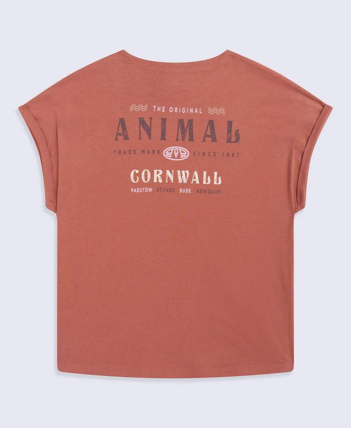 Animal Holly Womens Cornwall Tee - Rust