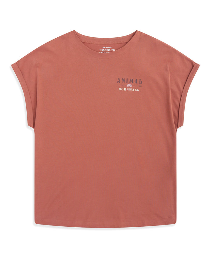 Animal Holly Womens Cornwall Tee - Rust