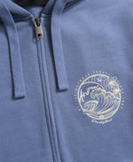Maya Womens Padstow Zip Through Hoodie - Blue
