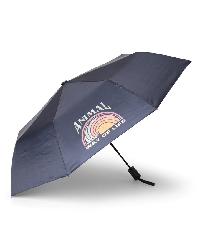 Animal Regional Mini Automatic Umbrella - Black