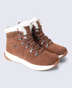 Ontario Womens Waterproof Suede Casual Boots - Tan