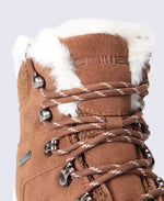 Ontario Womens Waterproof Suede Casual Boots - Tan
