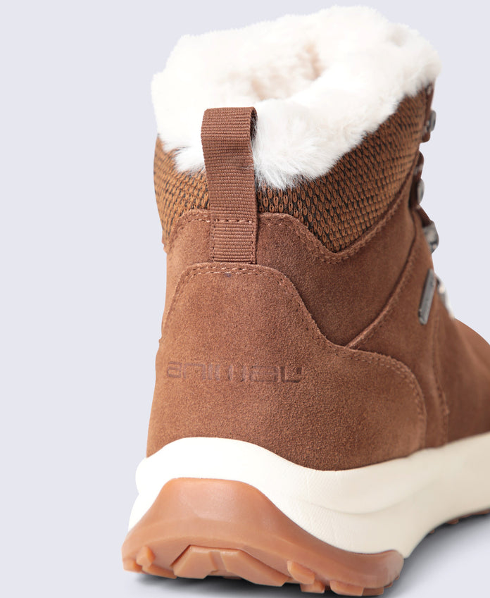Ontario Womens Waterproof Suede Casual Boots - Tan