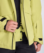Nordedge Mens Padded Waterproof Ski Jacket - Lime