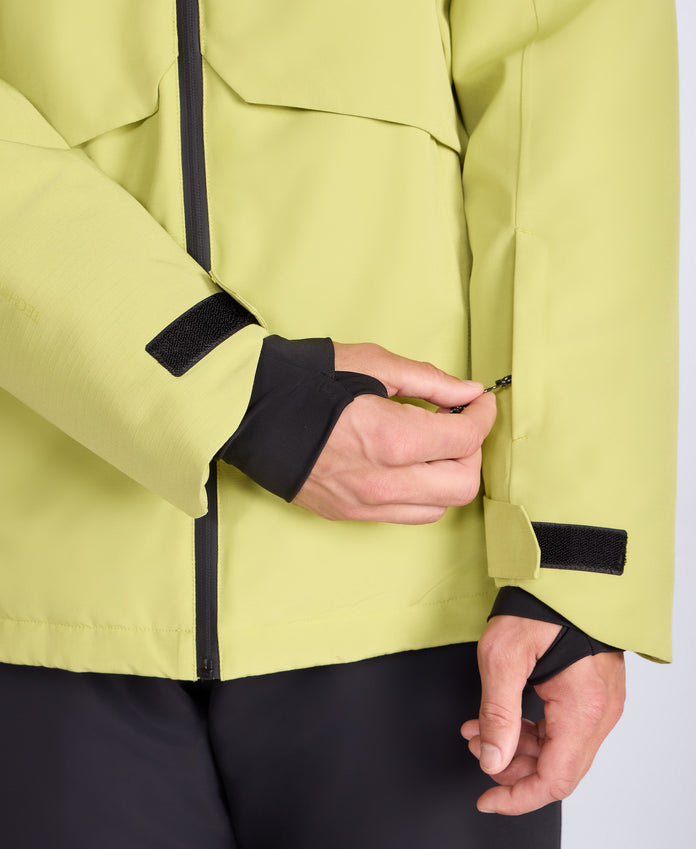Nordedge Mens Padded Waterproof Ski Jacket - Lime