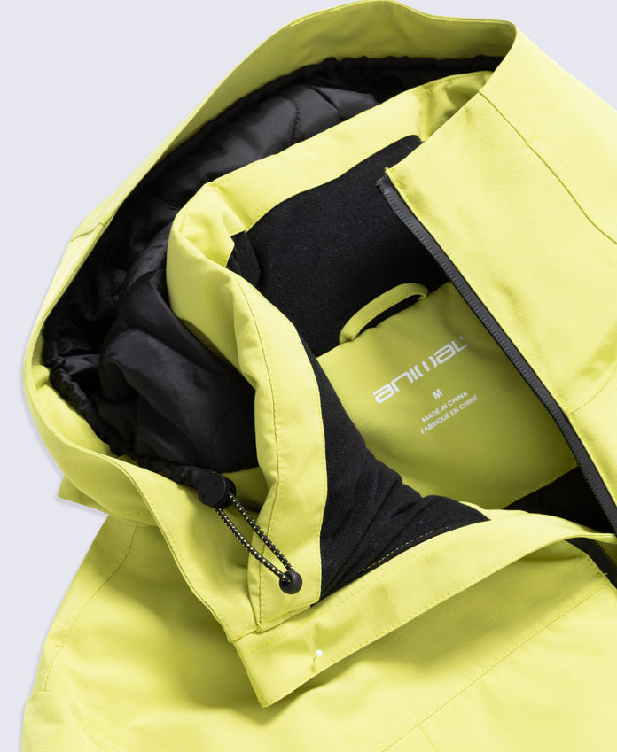 Nordedge Mens Padded Waterproof Ski Jacket - Lime