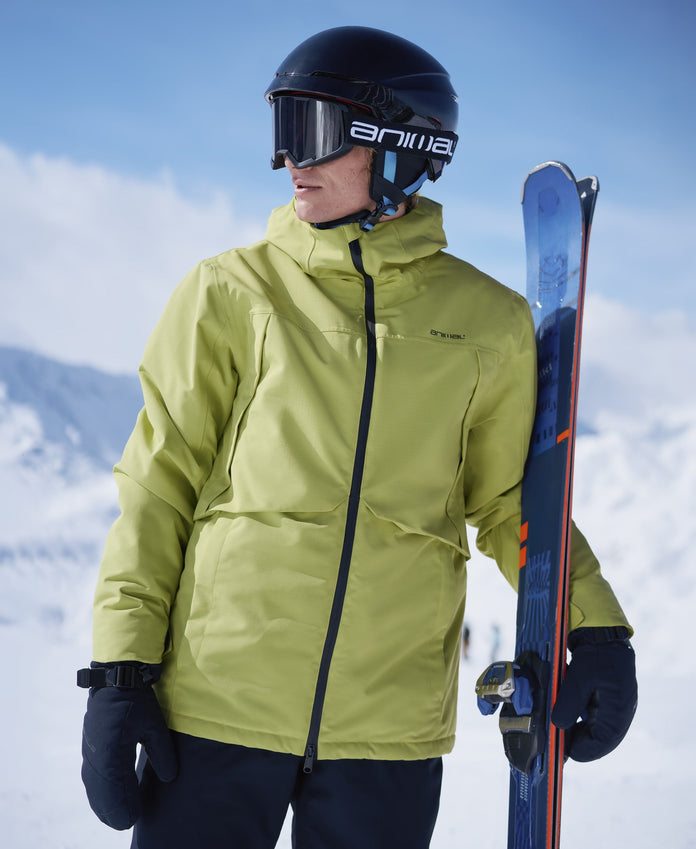 Nordedge Mens Padded Waterproof Ski Jacket - Lime