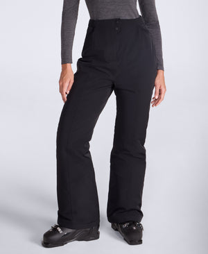 Alara Womens High Waist Waterproof Ski Pants - Black