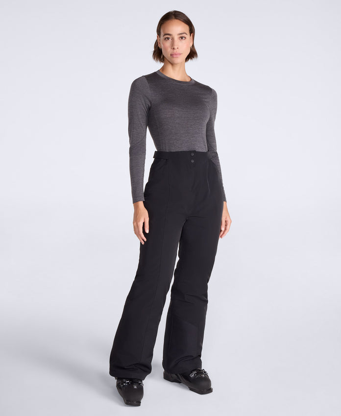 Alara Womens High Waist Waterproof Ski Pants - Black
