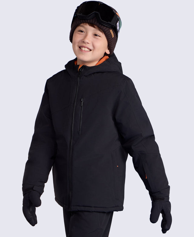 Laxx Kids Waterproof Ski Jacket - Black
