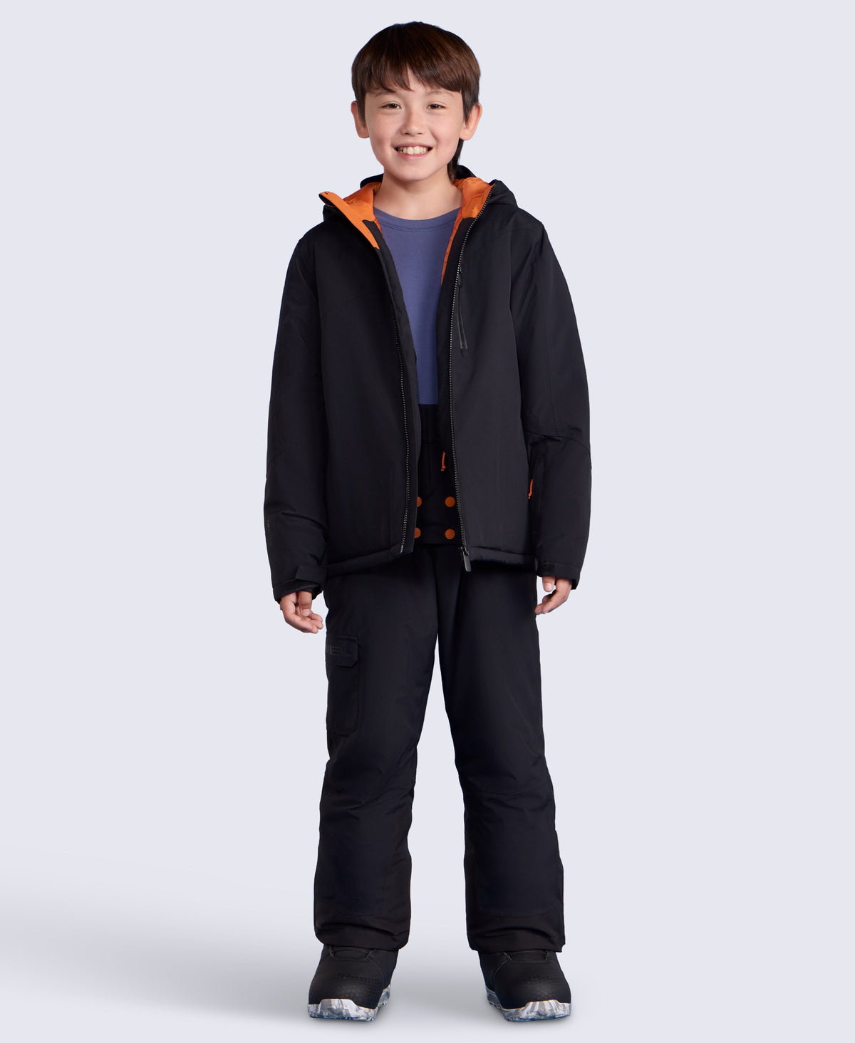 Laxx Kids Waterproof Ski Jacket - Black