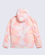 Laxx Printed Kids Waterproof Ski Jacket - Pale Pink