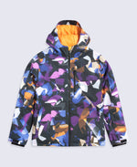 Laxx Printed Kids Waterproof Ski Jacket - Purple
