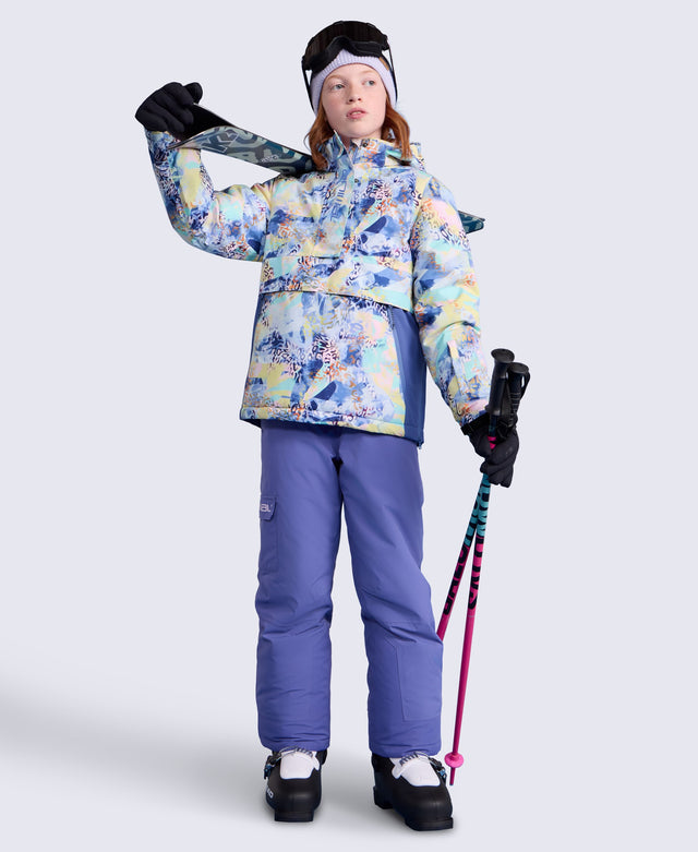 Snowstorm Kids Waterproof Overhead Ski Jacket - Lilac