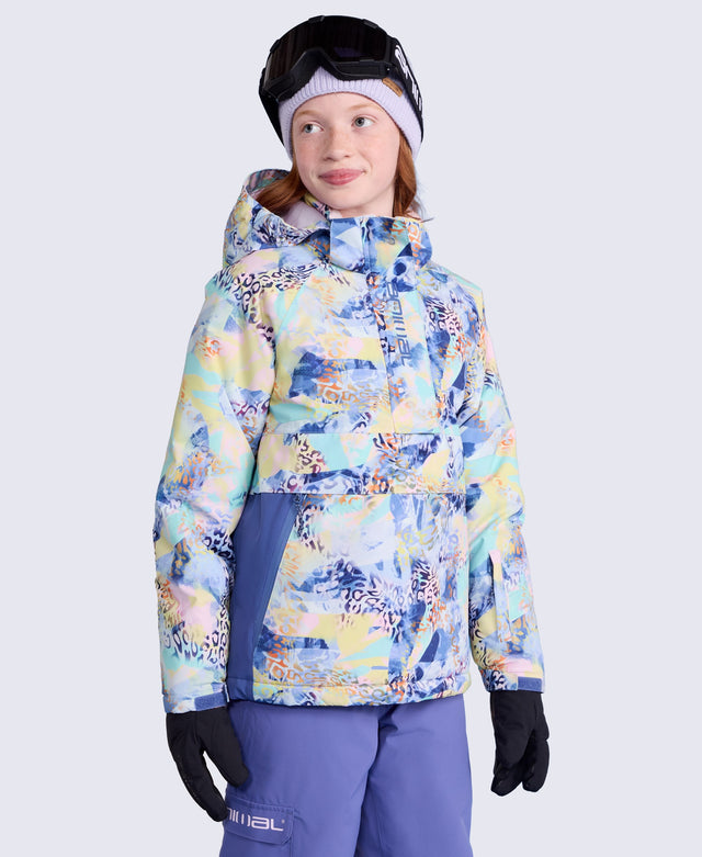 Snowstorm Kids Waterproof Overhead Ski Jacket - Lilac