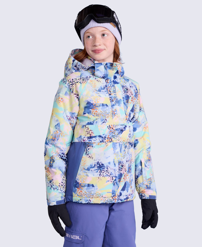 Snowstorm Kids Waterproof Overhead Ski Jacket - Lilac