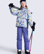 Snowstorm Kids Waterproof Overhead Ski Jacket - Lilac