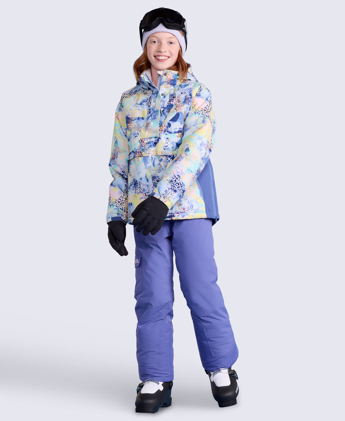 Snowstorm Kids Waterproof Overhead Ski Jacket - Lilac